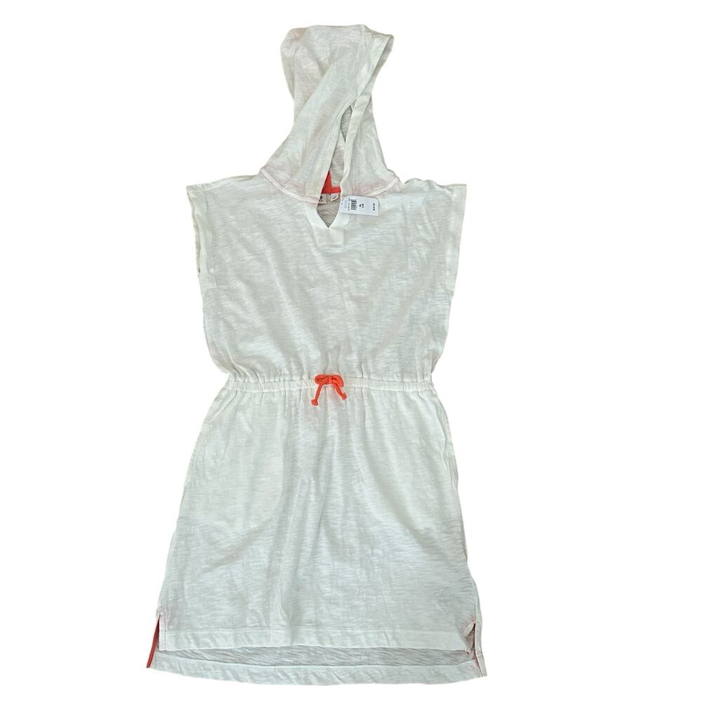 Gap Kids White Sleeveless Lightweight Hoodie Dress - Size XL - NWT